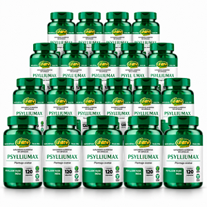 Kit 20 Psyllium Unilife Psylliumax 120 cápsulas