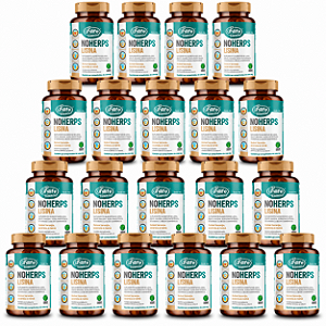 Kit 20 NoHerps Lisina 1000mg Unilife 90 comprimidos Laranja e Acerola