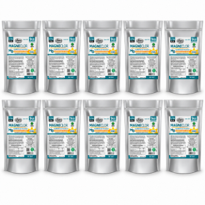 Kit 10 Magneclor Cloreto de Magnésio P.A Unilife 1kg