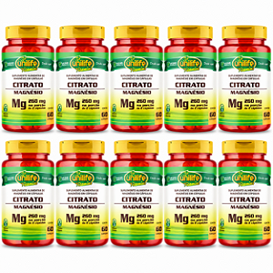 Kit 10 Citrato de Magnésio Unilife 260mg 60 Cápsulas