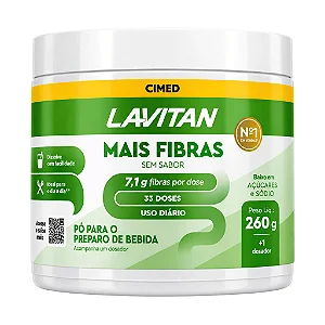 Mais Fibras Em Pó Lavitan Sem Sabor 260g