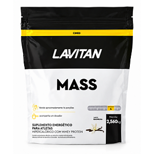Hipercalórico Mass Lavitan Cimed Sabor Baunilha 2,56kg
