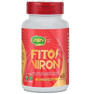 Fito Viron Maca Amarela e Negra + Vitaminas 60 cápsulas Unilife