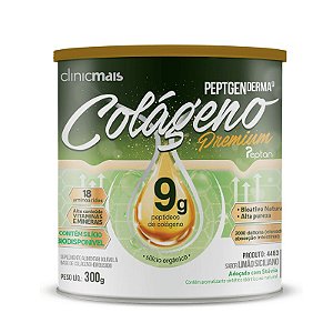 Colágeno Hidrolisado Premium 9g Clinic Mais 300g Limão Siciliano