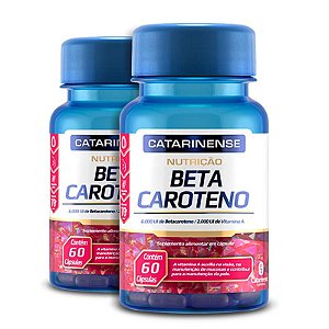 Kit 2 Beta Caroteno Catarinense Pharma 60 cápsulas