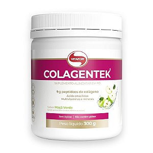 Colágeno Hidrolisado Colagentek Vitafor 300g Maçã Verde