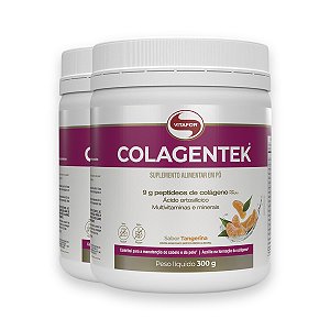 Kit 2 Colagentek Vitafor 300g Tangerina