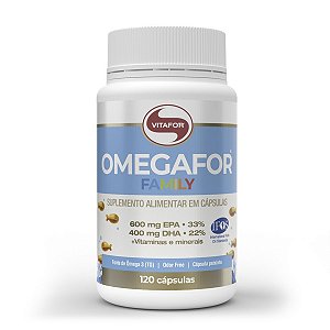 Omegafor Family Ômega 3 Vitafor 120 Cápsulas