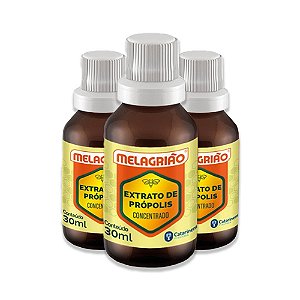 Kit 3 Melagrião Extrato de Própolis 30ml Catarinense