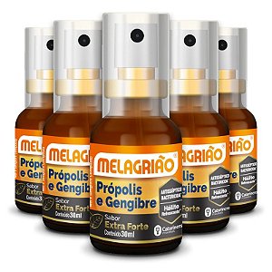 Kit 5 Melagrião Spray Própolis Spray 30ml Catarinense Extra Forte