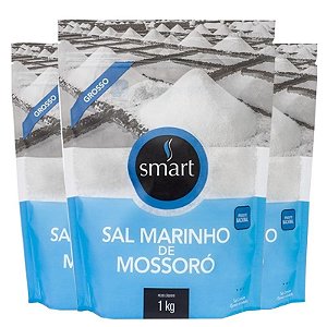 Kit 3 Sal Marinho Grosso 1Kg SMART