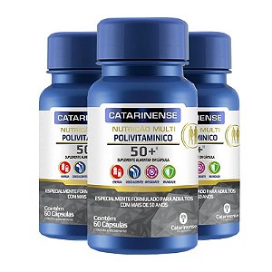 Kit 3 Polivitamínico Sênior Catarinense 60 cápsulas