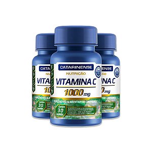 Kit 3 Vitamina C 1000mg Catarinense Pharma 30 Cápsulas