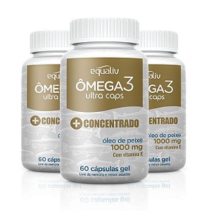 Kit 3 Ômega 3 Ultra Equaliv 60 cápsulas