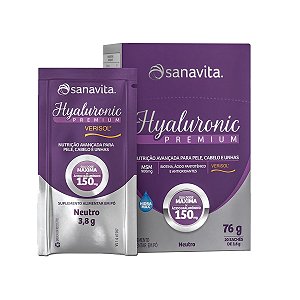 Hyaluronic Premium Ácido Hialurônico + Verisol Sanavita 20 Sachês Neutro