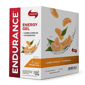Endurance Energy Gel Vitafor Caixa 12 sachês Tangerina