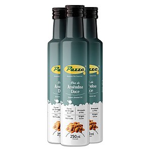 Kit 3 Óleo de Amêndoa Doce Extra Virgem Pazze 250ml