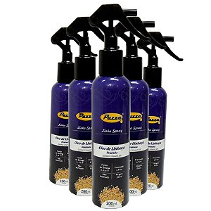 Kit 5 Óleo de Linhaça Dourada Spray Pazze 200ml