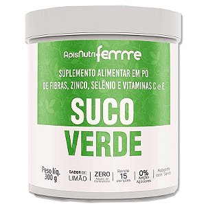 Suco Verde Solúvel Apisnutri 300g Adoçado com Stévia