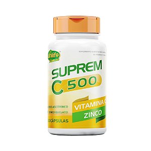 Suprem C 500 Vitamina C 500mg + Zinco 7mg Unilife 60 cápsulas