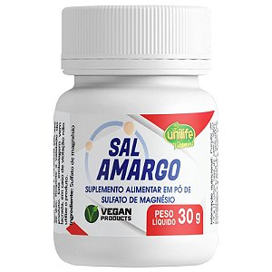 Sal Amargo Sulfato de Magnésio Unilife 30g