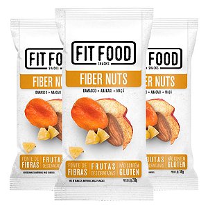 Kit 3 Snack Fiber Nuts FIT FOOD 30g
