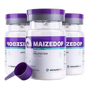 Kit 3 Maizedop Waxy Maize Elemento Puro 1200g Natural
