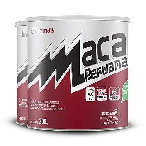 Kit 2 Maca Peruana Solúvel Frutas Negras Clinicmais 200g