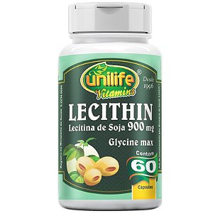 Lecitina de soja 900mg Unilife 60 Cápsulas