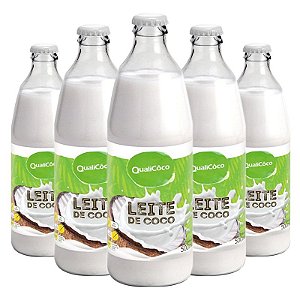 Kit 5 Leite de coco Qualicôco 500ml