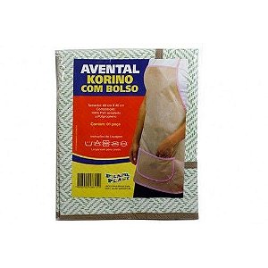 AVENTAL KORINO C/BOLSO 69X46CM BRASIL PLAST