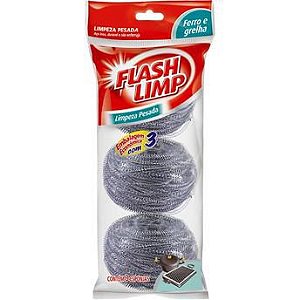 ESPONJA ACO F LIMP LIMPEZA PESADA C/3UN