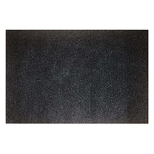 TAPETE HOME AGULHADO LISO PRETO 39X59CM