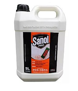 LIMPADOR POS OBRA SANOL PRO 5L