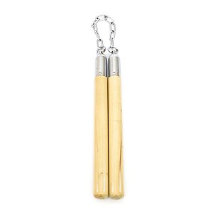 Nunchaku de Madeira para Treino de Artes Marciais