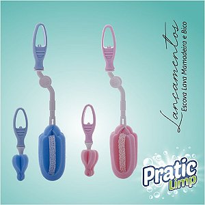Escova Limpa Mamadeira e Bico BPA Free - Paramount
