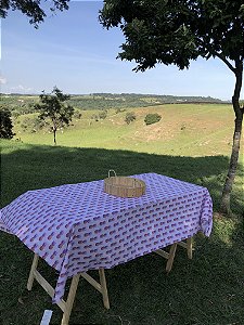 Abacaxi- Toalha de Mesa Tricoline Retangular