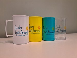Caneca Plastica Personalizada Ipe Amarelo, 300ml