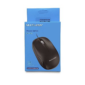 Mouse Óptico USB 1200dpi MO255 Preto Multilaser
