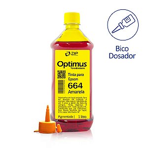 Tinta Epson T664420 | 664 Optimus Pigmentada Amarela 1 litro