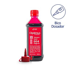 Tinta Epson T664320 | 664 Optimus Pigmentada Magenta 500ml