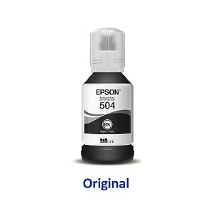 Tinta Epson 504 | T504120 Preta Original 127ml