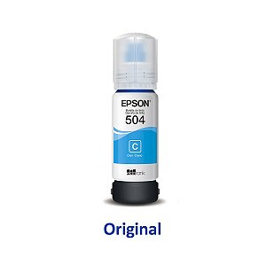 Tinta Epson 504 | T504220 Ciano Original 70ml