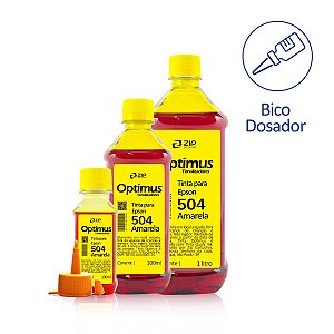 Tinta Epson 504 | T504420 Corante Amarela Optimus