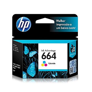 Cartucho HP 664 | F6V28AB Colorido Original 2ml