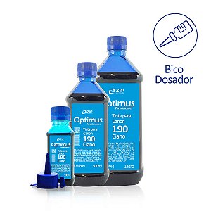 Tinta Canon 190 | GI-190 C Ciano Corante Optimus