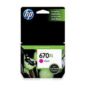 Cartucho HP 3525 | 4625 | CZ119AB | HP 670XL Magenta Original