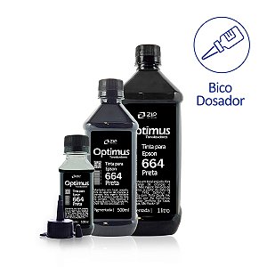 Tinta Epson 664 | T664120 Pigmentada Preta Optimus