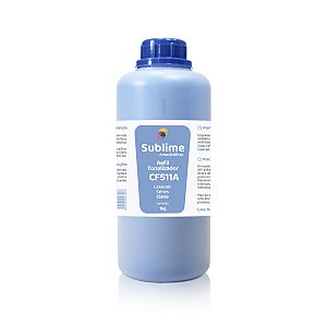 Refil de Pó de Toner HP CF511A | 204A LaserJet Sublime Ciano 1kg