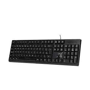 Teclado Universitário com Fio USB 2.0 Preto Maxprint